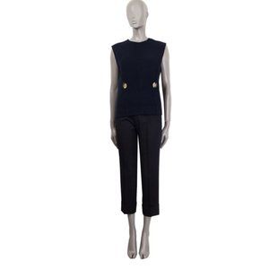 Victoria Beckham Textured Knit Sleeveless Vest Top - Size 2 US